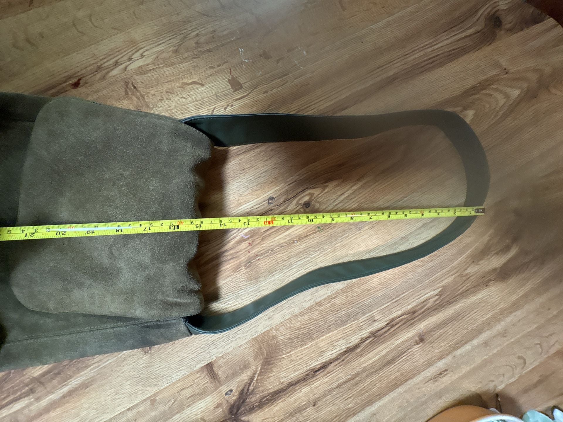 Giani Bernini Olive Green Suede Crossbody Bag 9
