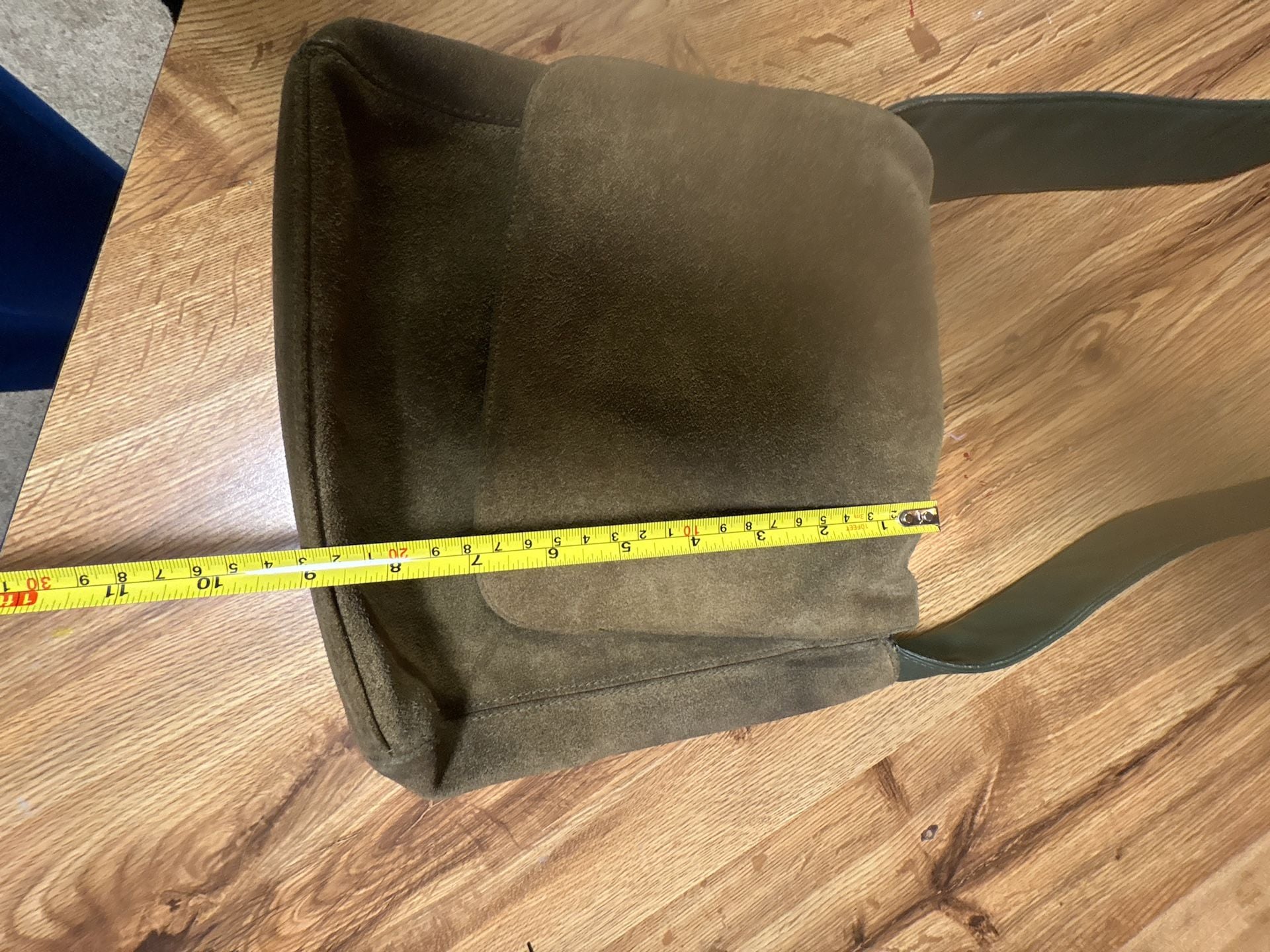 Giani Bernini Olive Green Suede Crossbody Bag 10