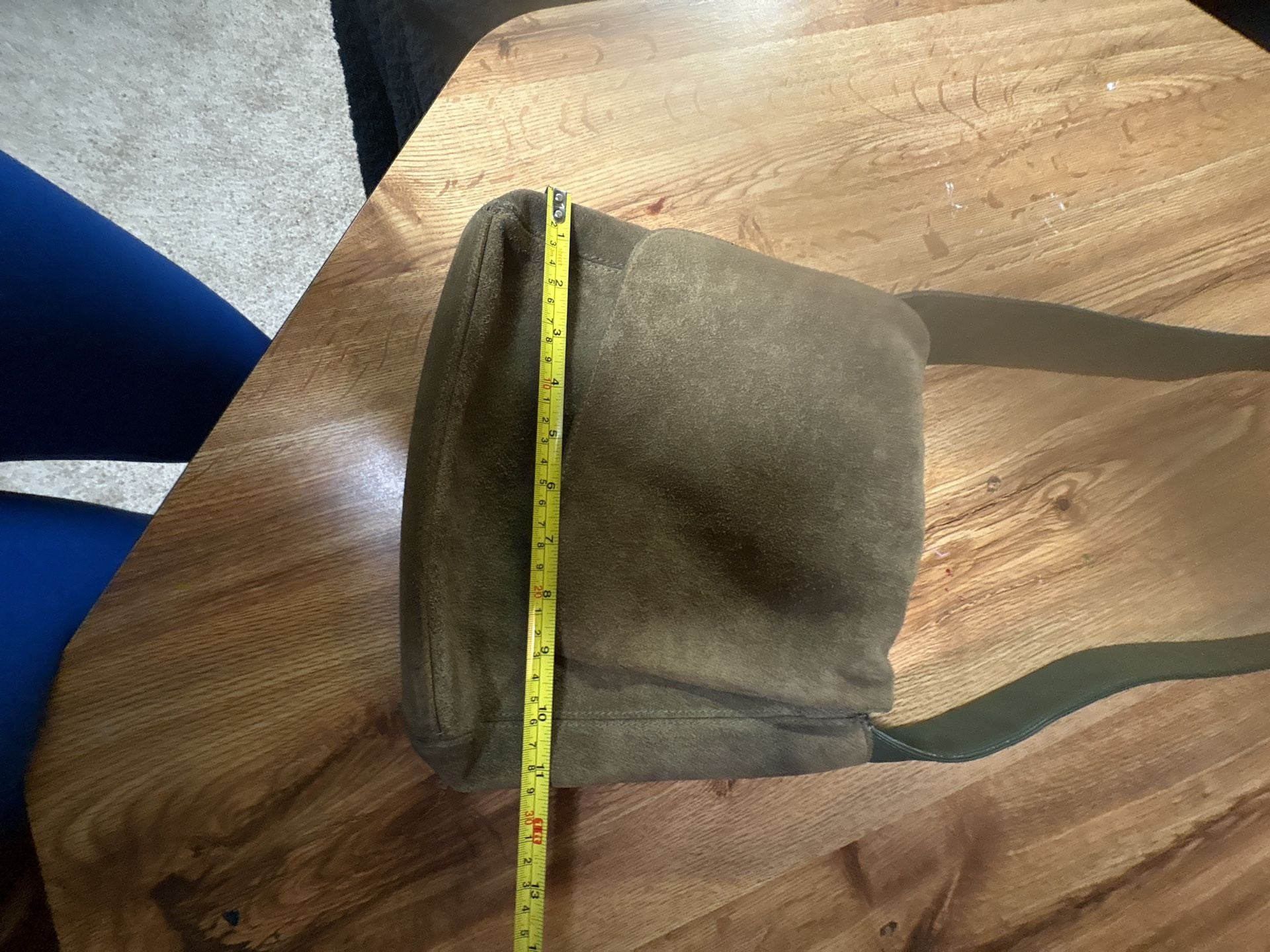 Giani Bernini Olive Green Suede Crossbody Bag 11