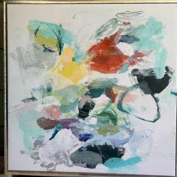 Abstract Canvas Wall Art Framed Original Painting