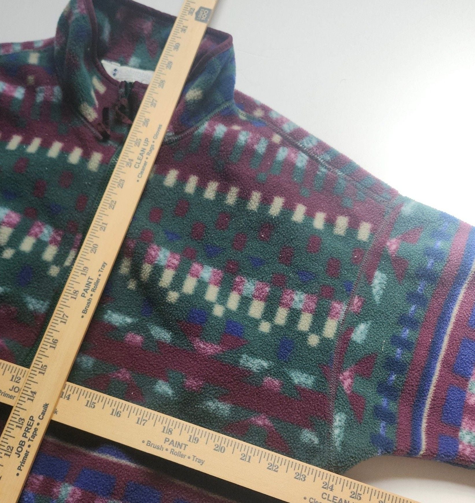 Columbia Aztec Fleece Pullover Size XL Vintage 90s Made In USA 3