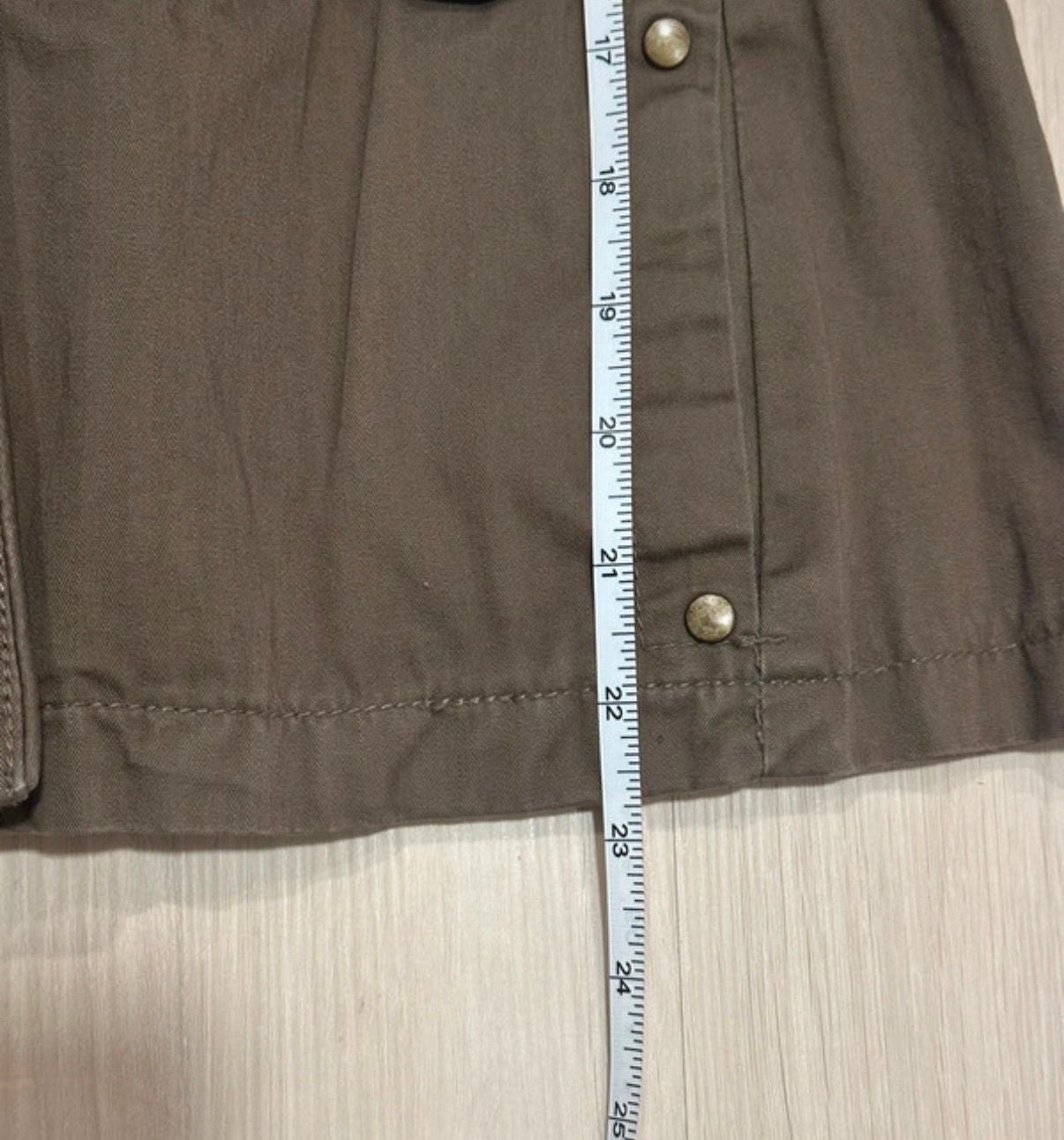Morgan M Utility Jacket Size XL Brown Cotton Military Cargo Coat 6