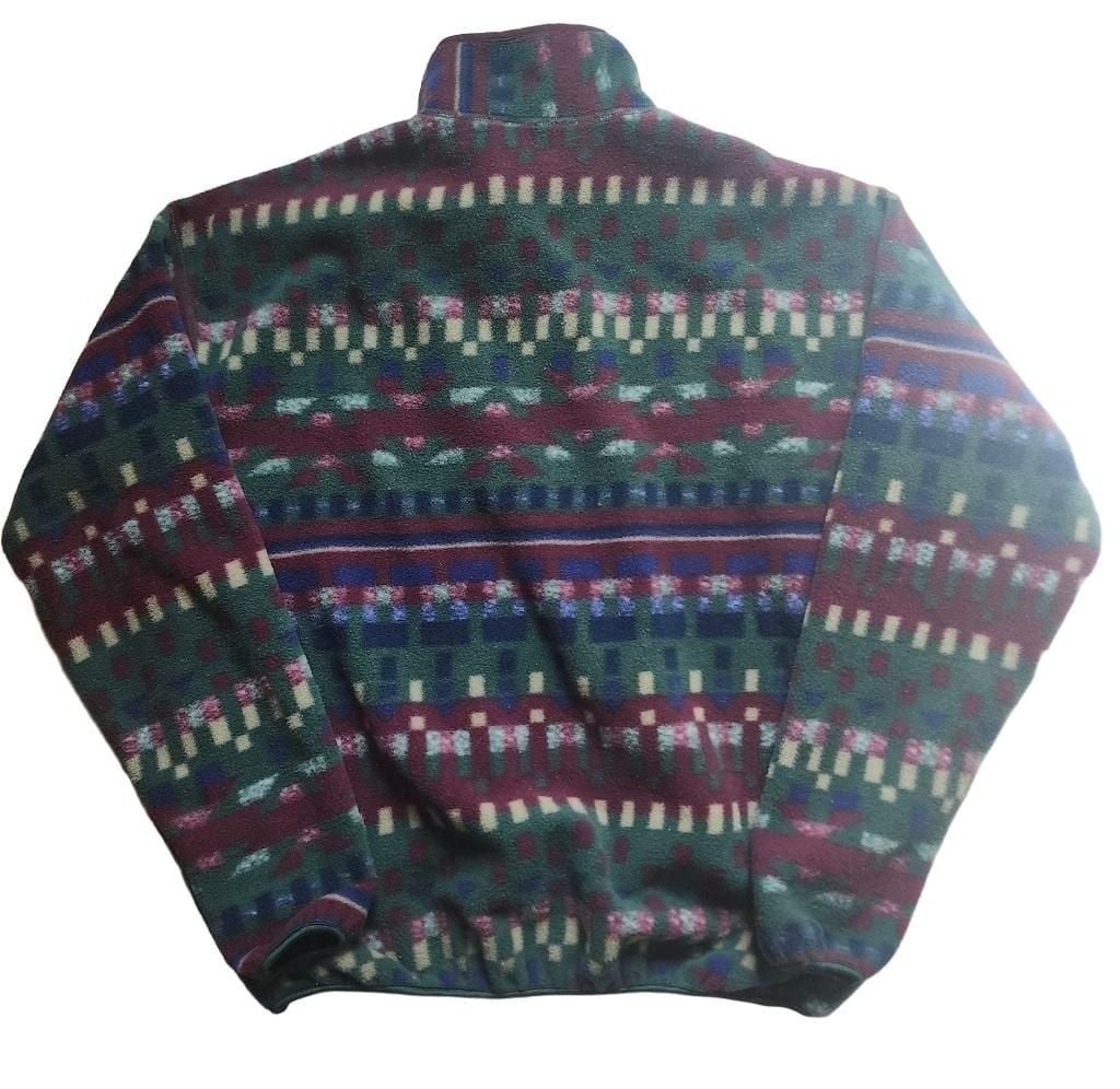Columbia Aztec Fleece Pullover Size XL Vintage 90s Made In USA 7