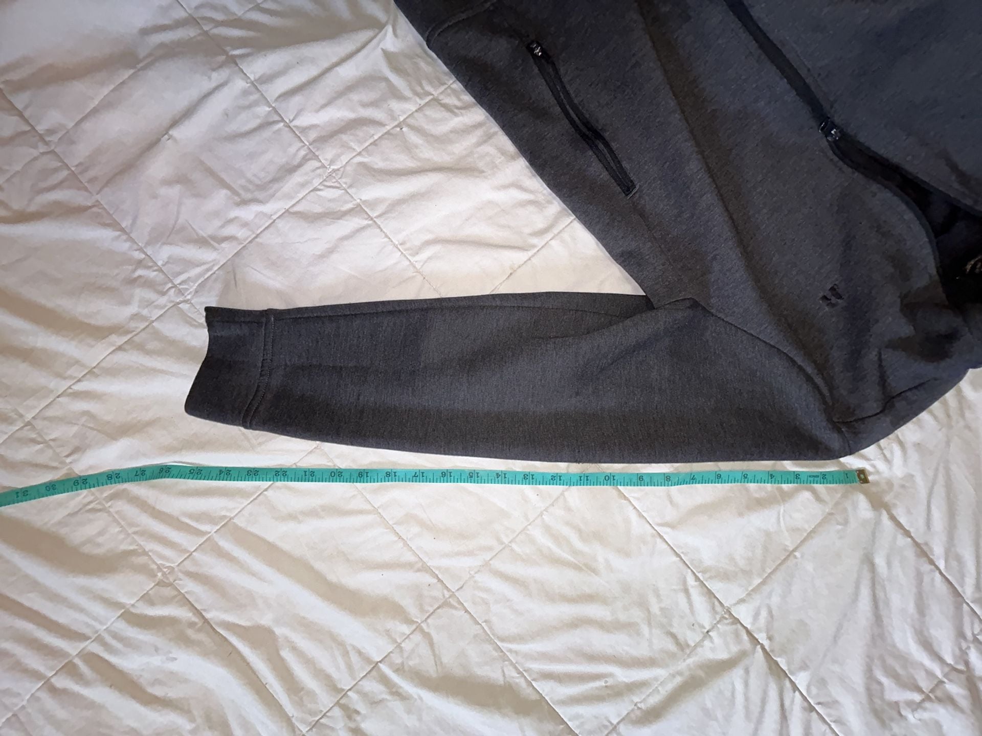 Russell Athletic Full Zip Jacket Size M Charcoal Gray Track Top 4