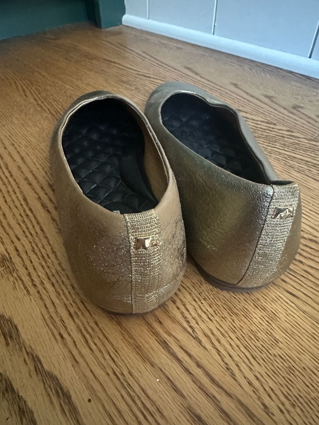 Birdies The Dove Ballet Flats Gold Leather 4