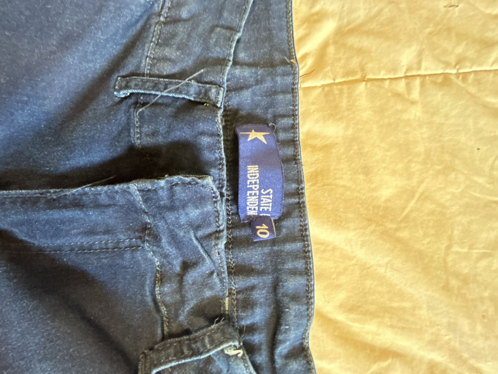 State of Independence Pants Size 10 Blue Wide Leg 3