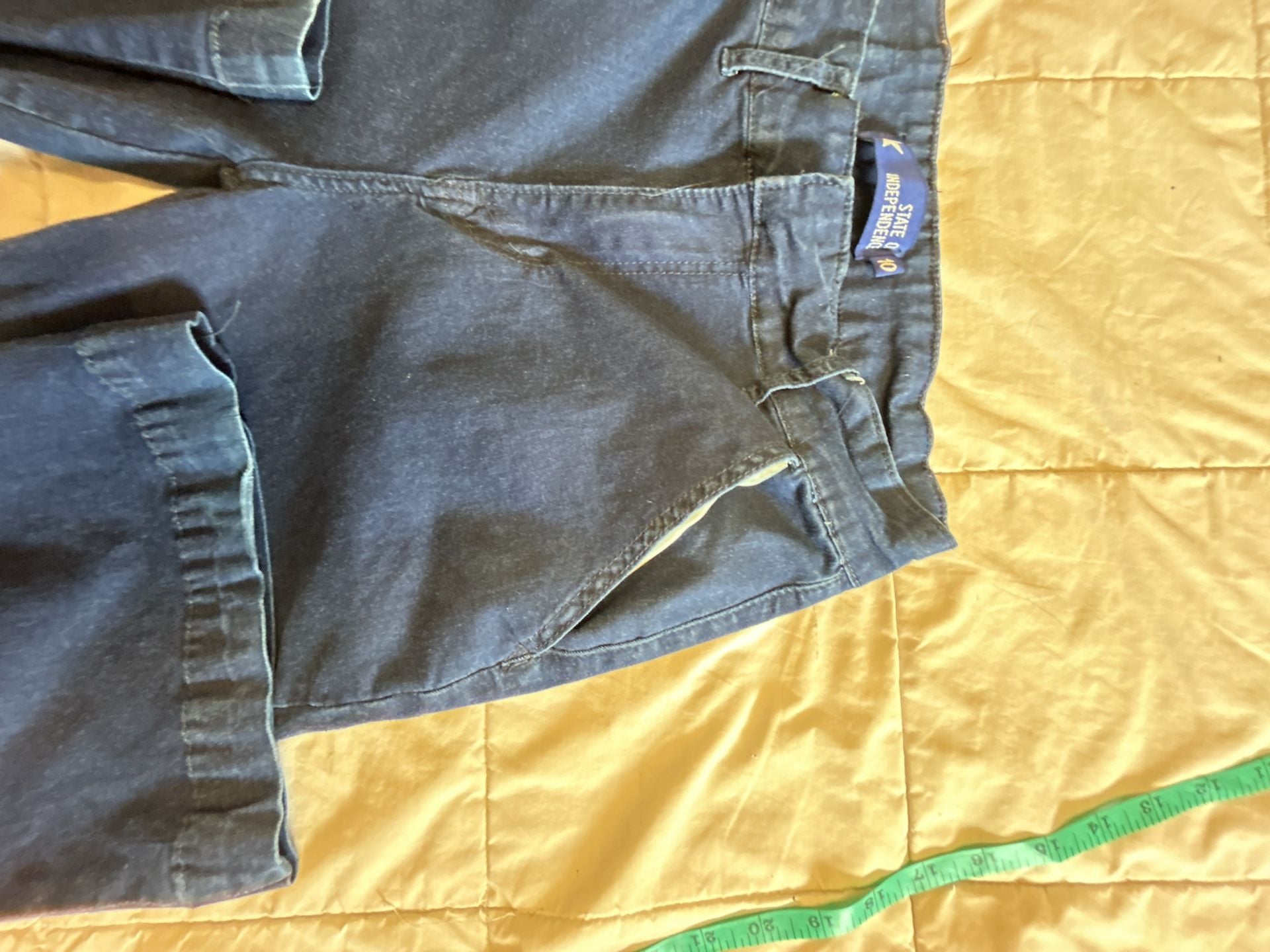 State of Independence Pants Size 10 Blue Wide Leg 4
