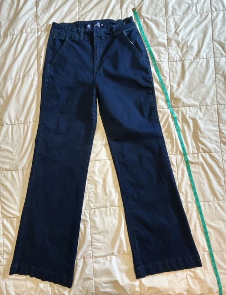 State of Independence Pants Size 10 Blue Wide Leg 2