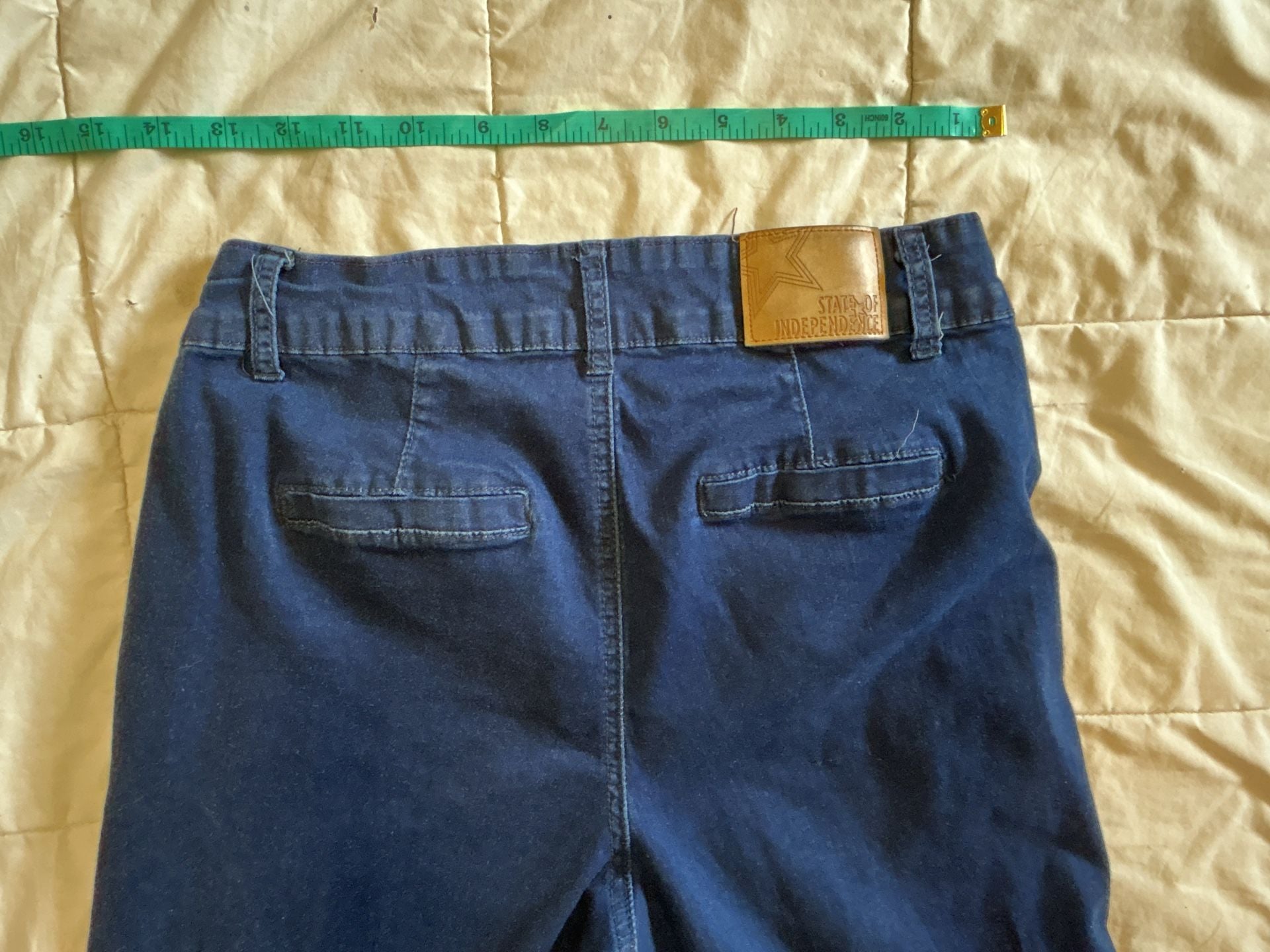 State of Independence Pants Size 10 Blue Wide Leg 6