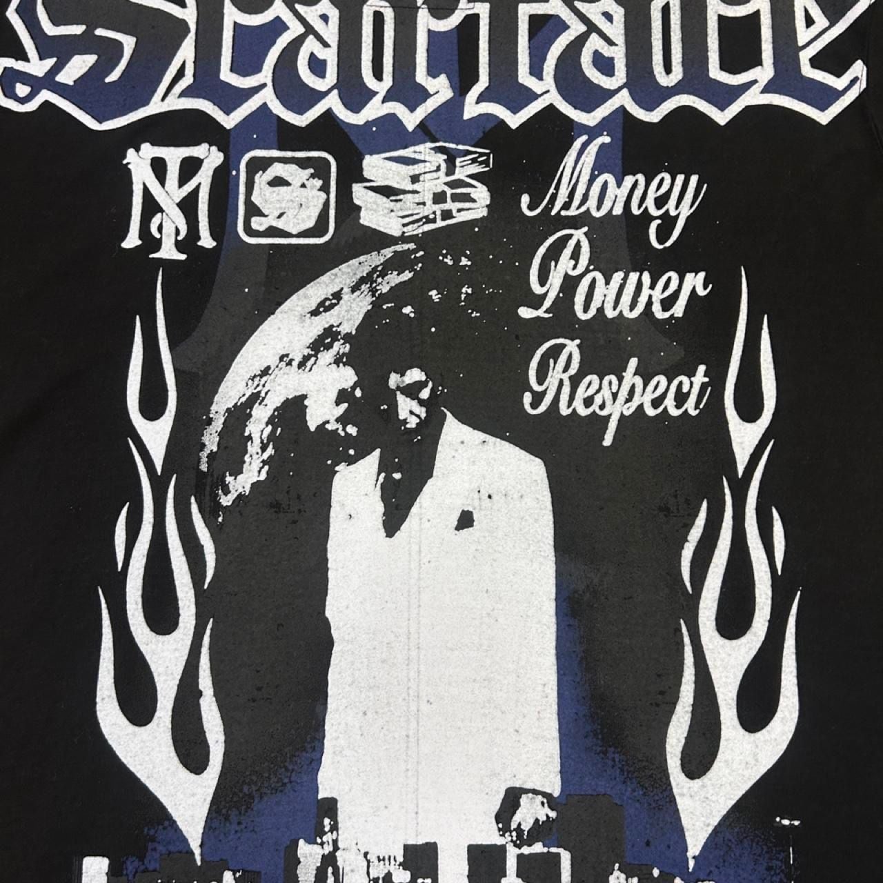 Reason x Scarface T-Shirt Size M Black Money Power Respect Graphic 7