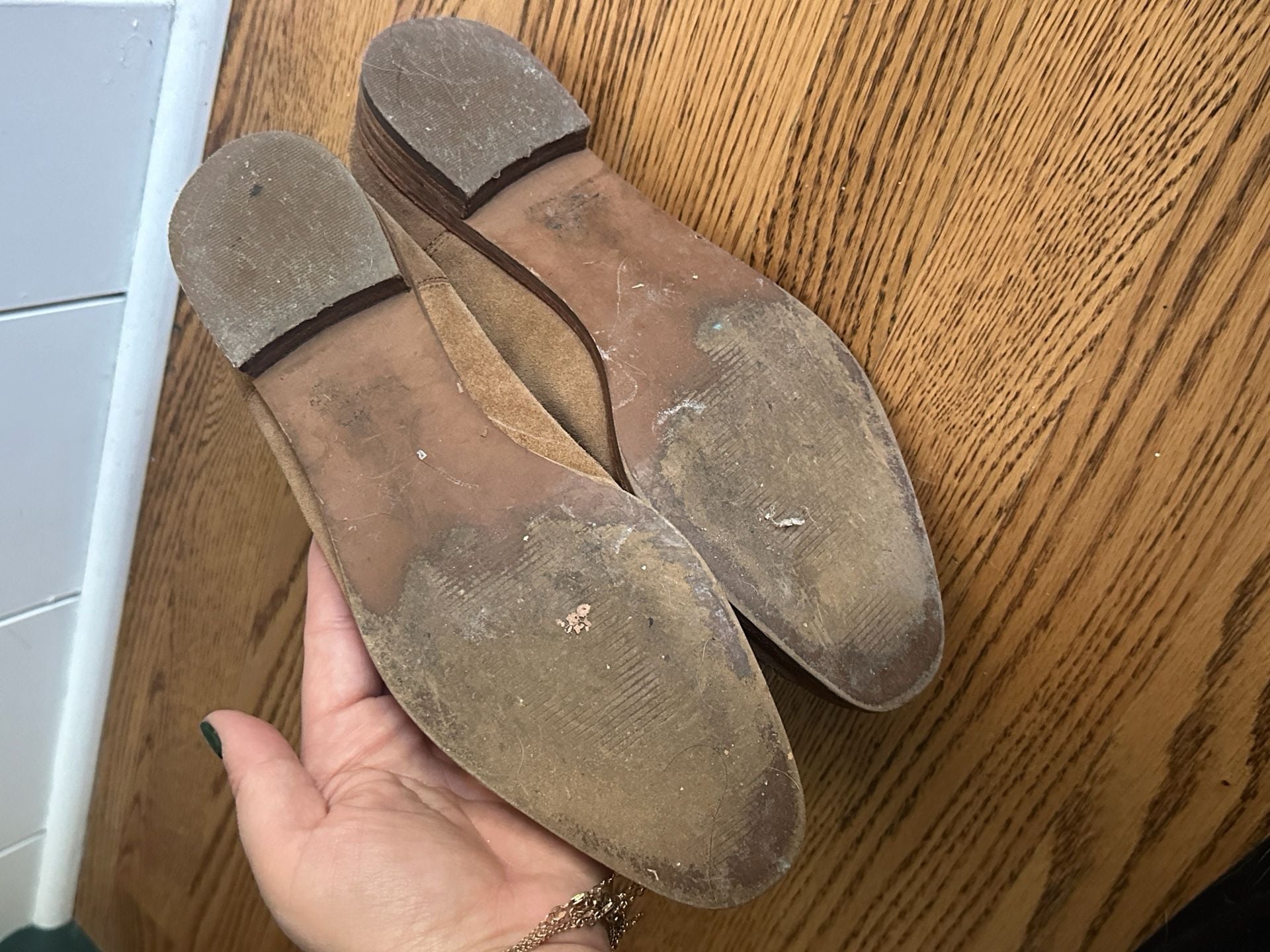 Madewell Suede Caramel Chelsea Boots - Size 7.5 6