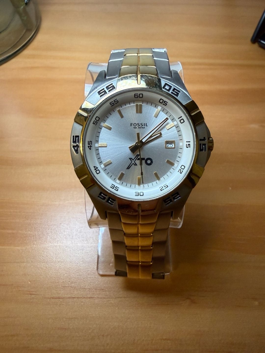 Fossil XTO 10 ATM Stainless Steel Two-Tone Quartz Watch PR-5340 2