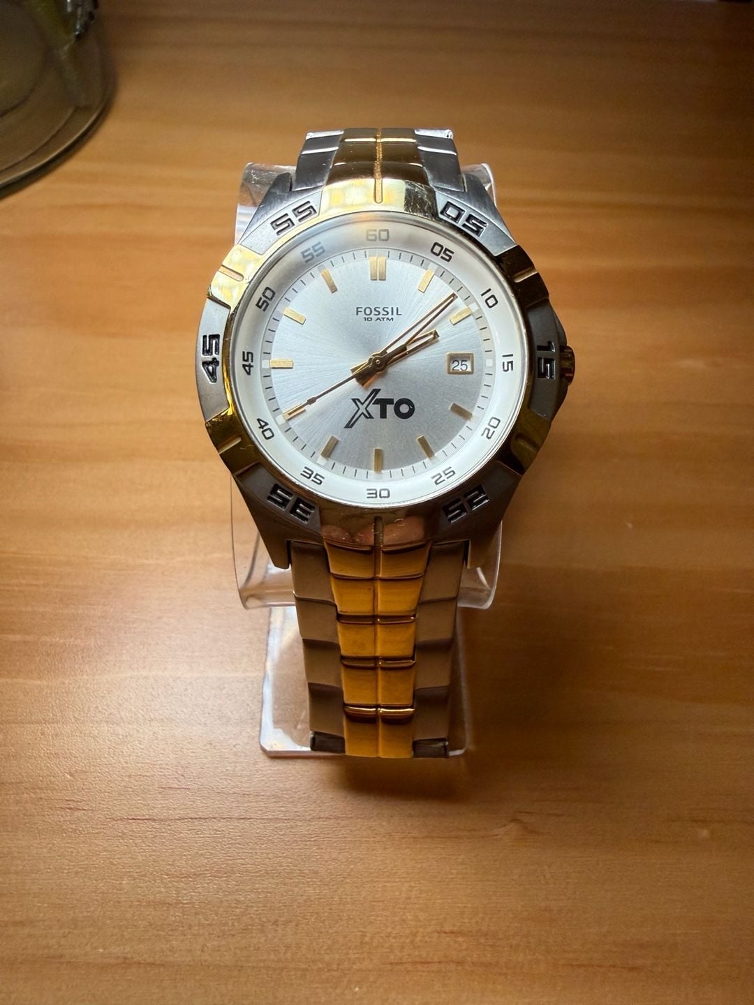 Fossil XTO 10 ATM Stainless Steel Two-Tone Quartz Watch PR-5340 3