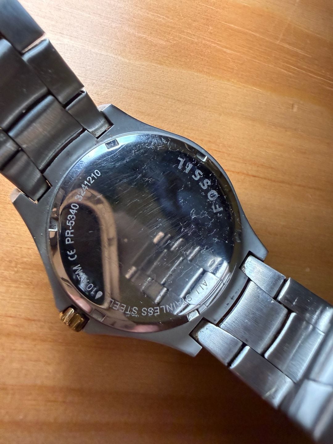 Fossil XTO 10 ATM Stainless Steel Two-Tone Quartz Watch PR-5340 7