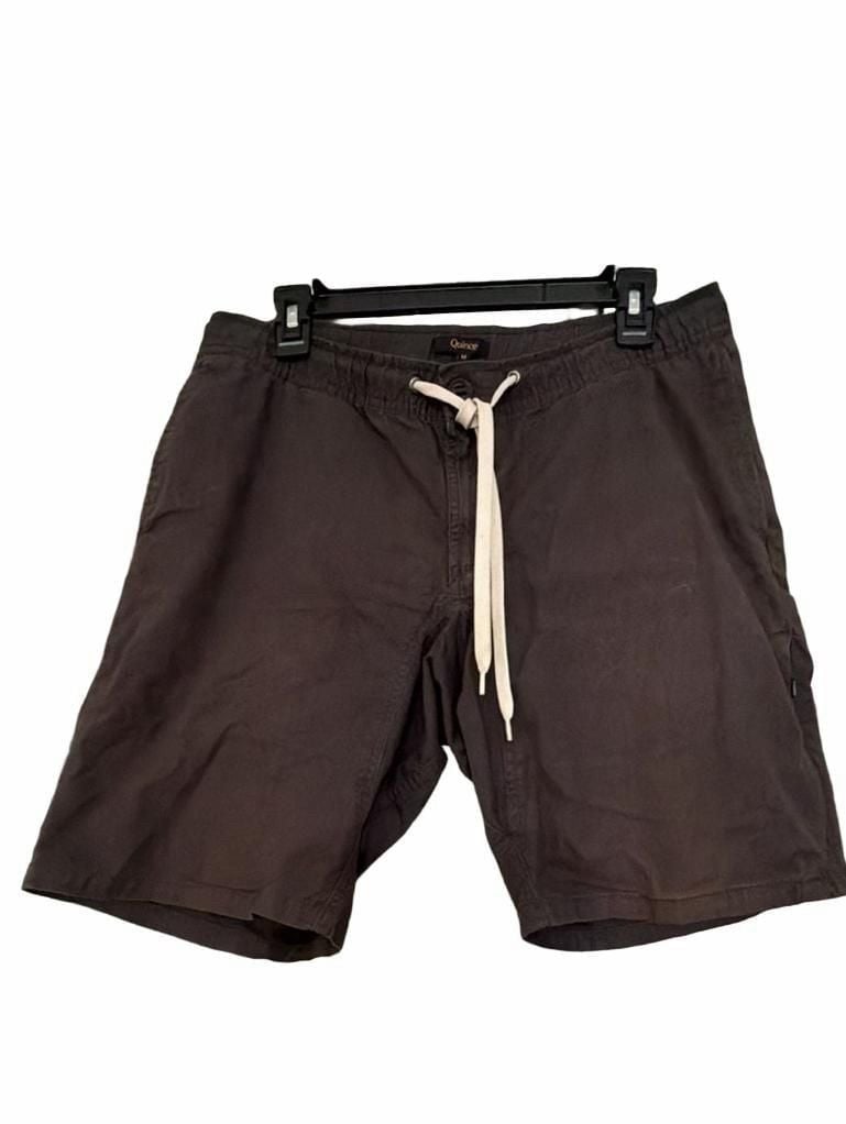 Quince Organic Stretch Ripstop Shorts Size M Brown 2