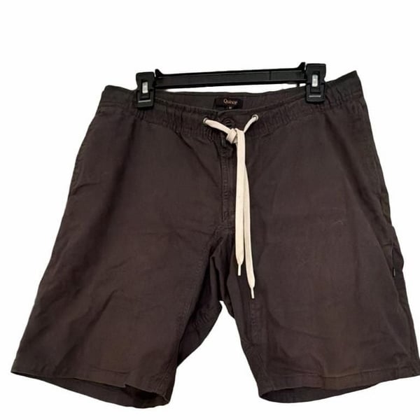 Quince Organic Stretch Ripstop Shorts Size M Brown