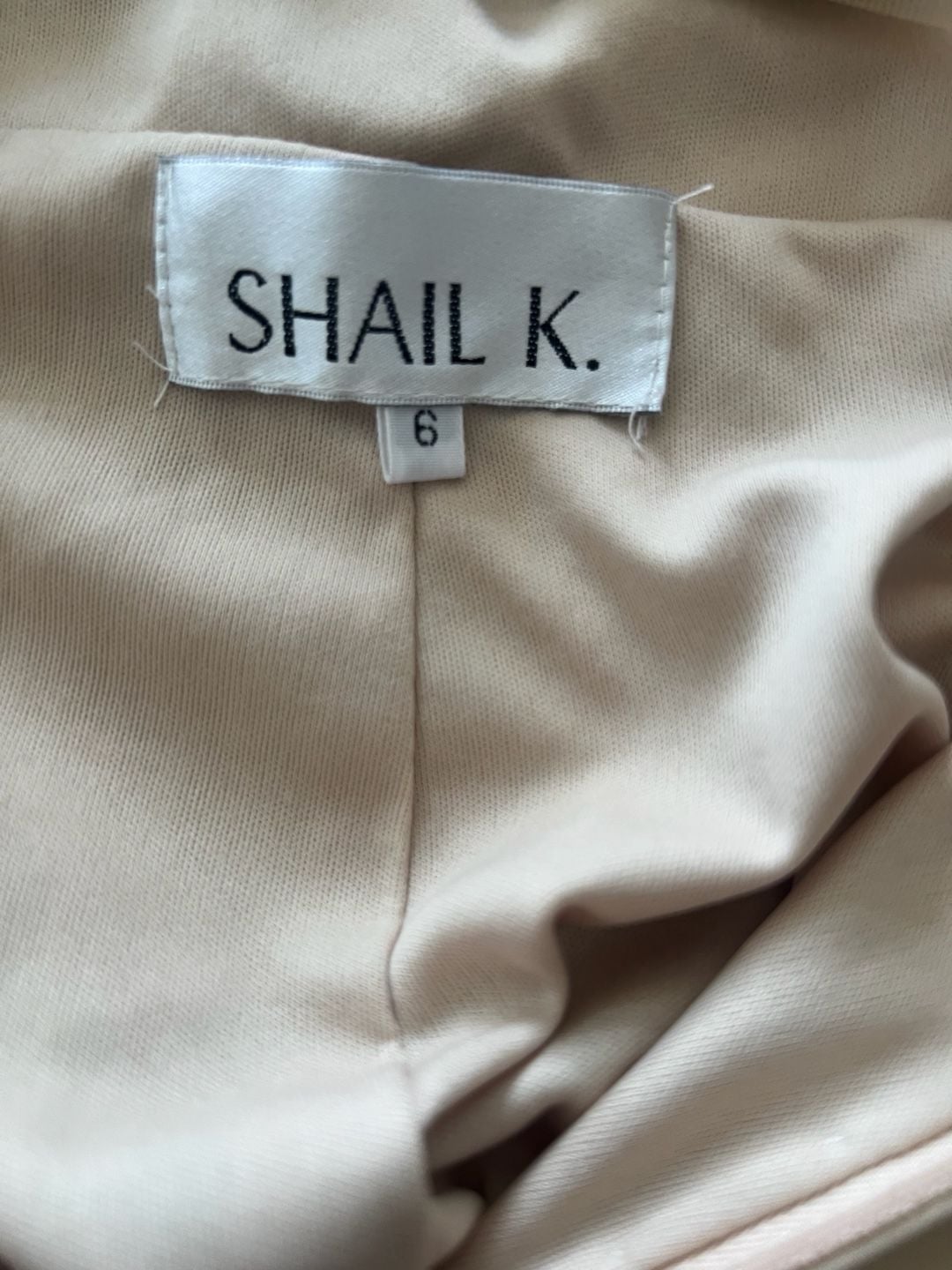 Shail K 1135 Dress Gown Ivory Beaded Illusion Bodice High Slit NWT Size: 6 NWT 5
