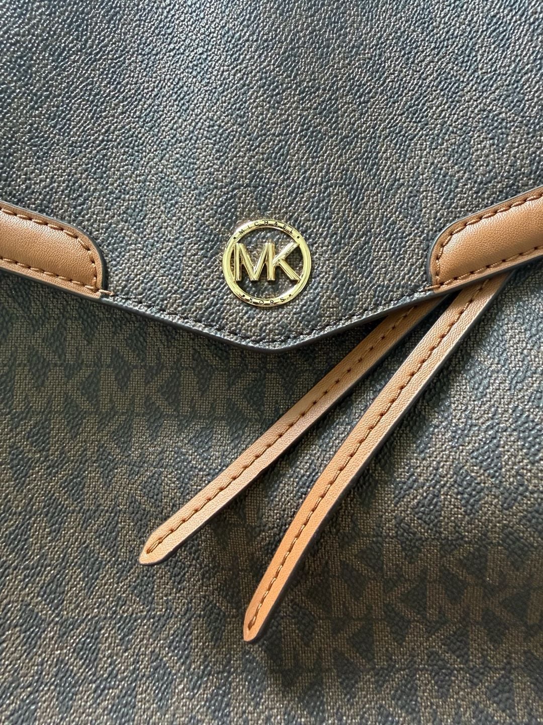 Michael Kors Freya Medium Backpack Brown Acorn Logo 6