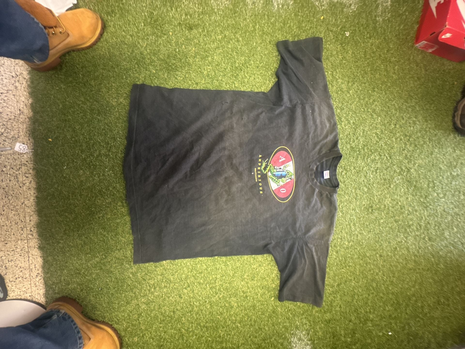 Fruit of the Loom Amphibious Outfitters T-Shirt XXL Black Scuba Diving Graphic 3