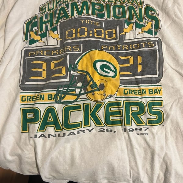 NFL Green Bay Packers Super Bowl XXXI Champions T-Shirt White