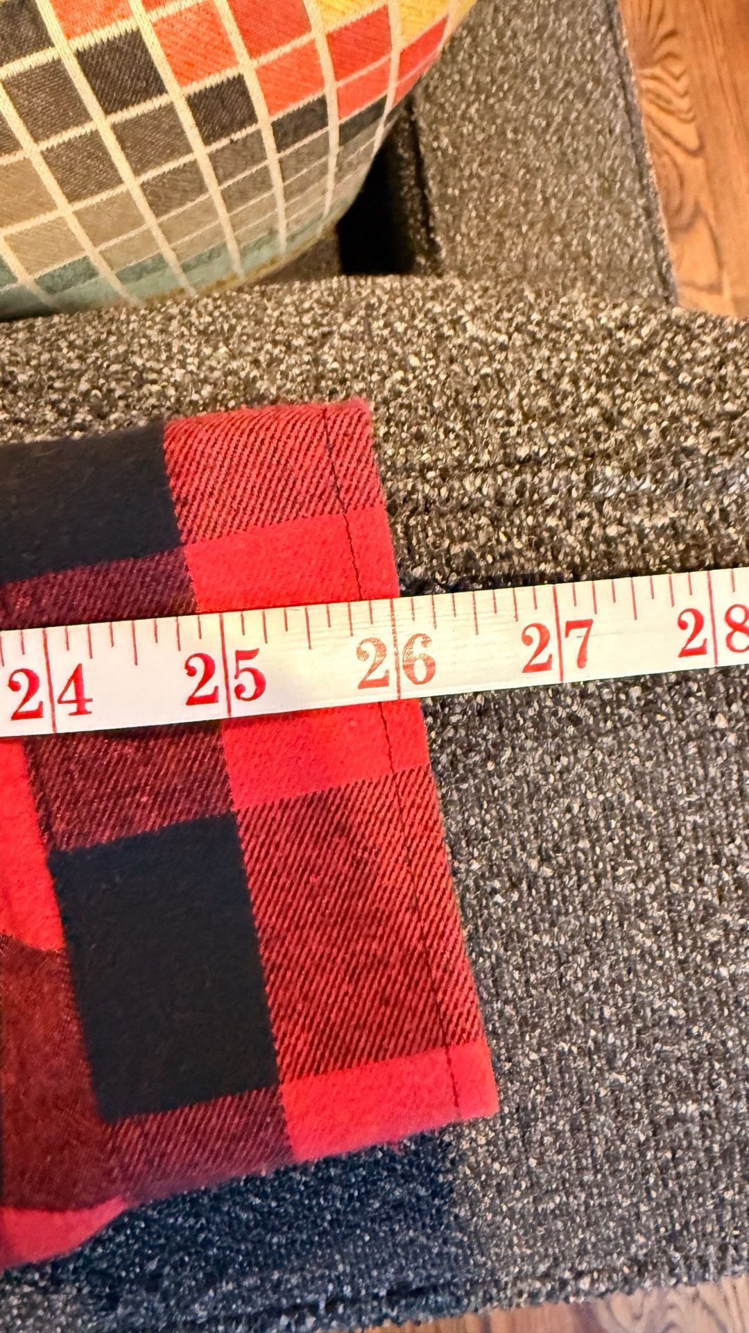 AH Flannel Hooded Shirt Size L Red Black Plaid Long Sleeve Button Down 7