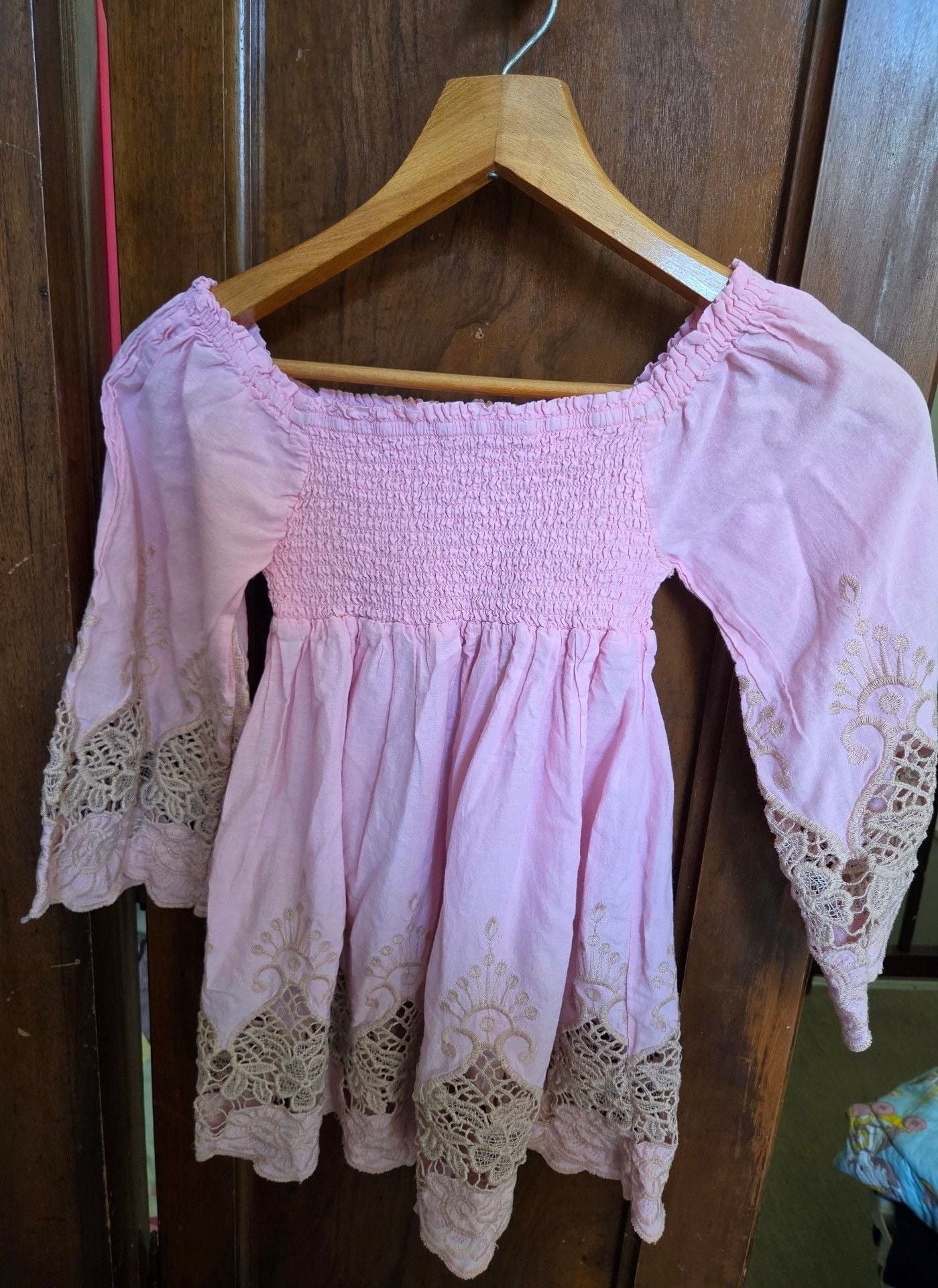 Antica Sartoria by Giacomo Cinque Dress Size One Size (girls) Pink Off Shoulder 4