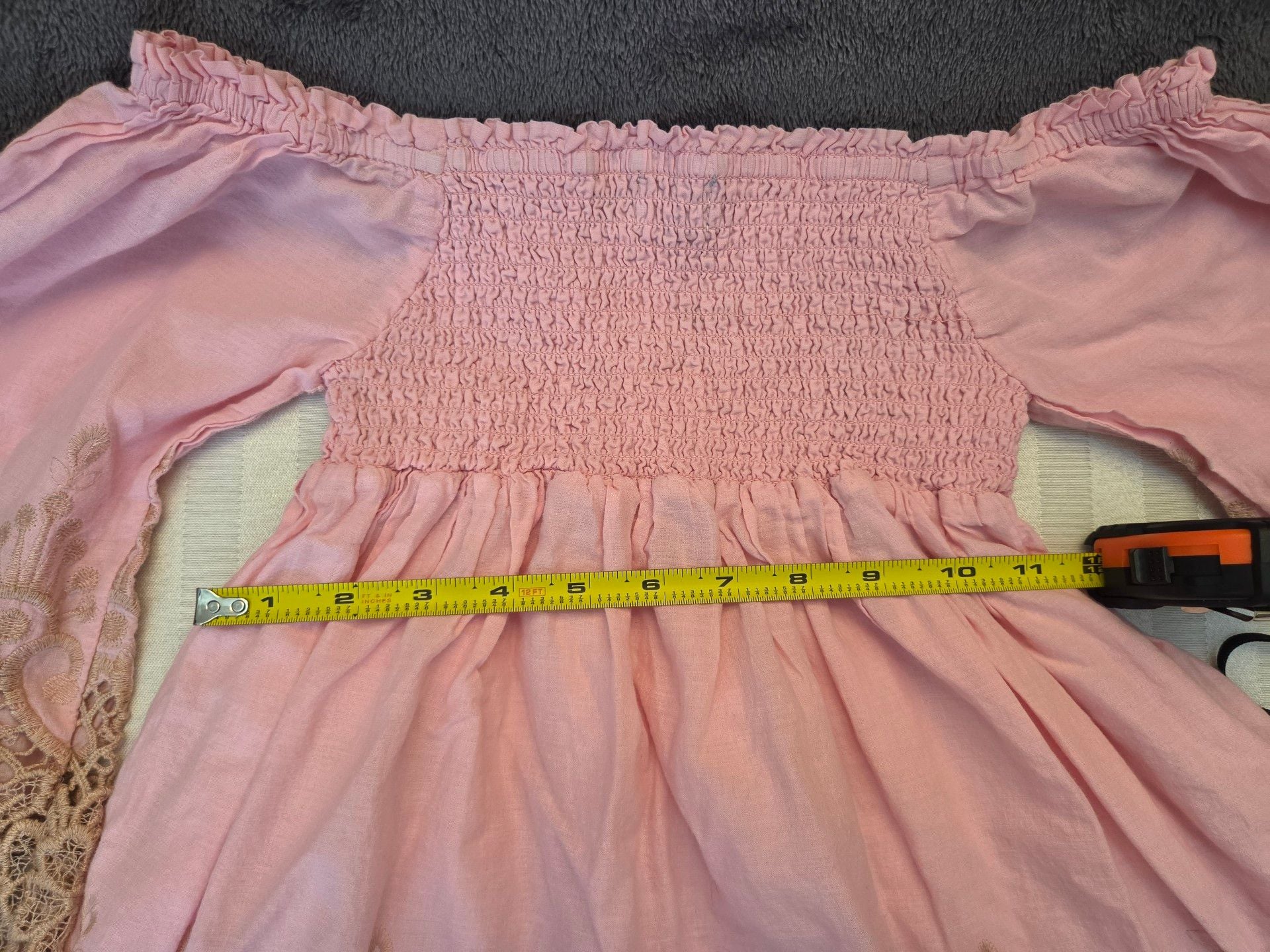 Antica Sartoria by Giacomo Cinque Dress Size One Size (girls) Pink Off Shoulder 8