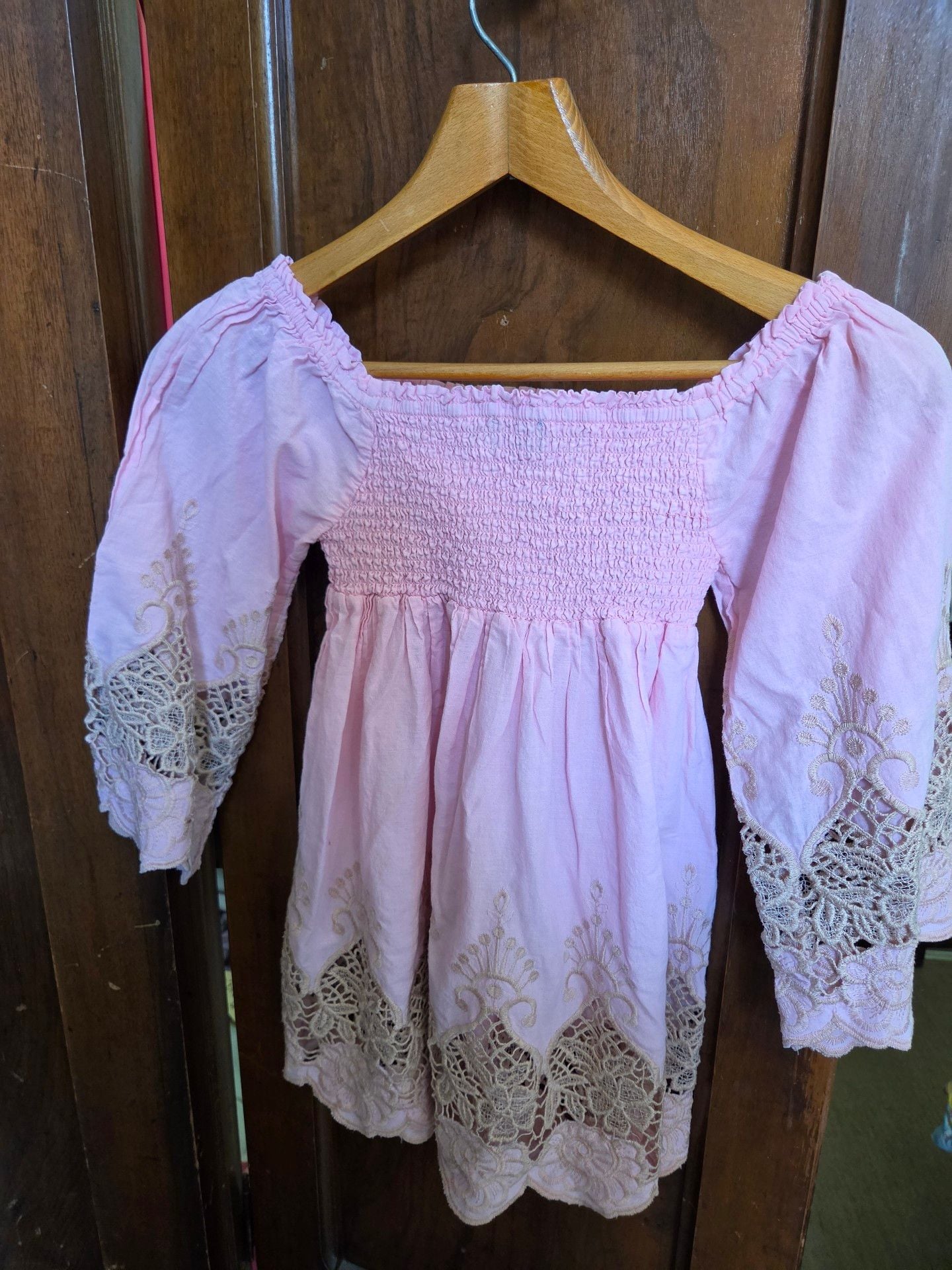 Antica Sartoria by Giacomo Cinque Dress Size One Size (girls) Pink Off Shoulder 5