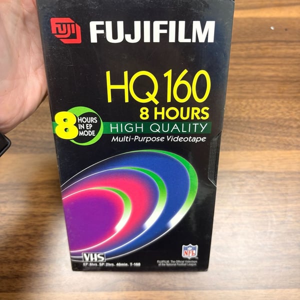 Fujifilm HQ160 T-160 8 Hours High Quality Blank VHS Videotape