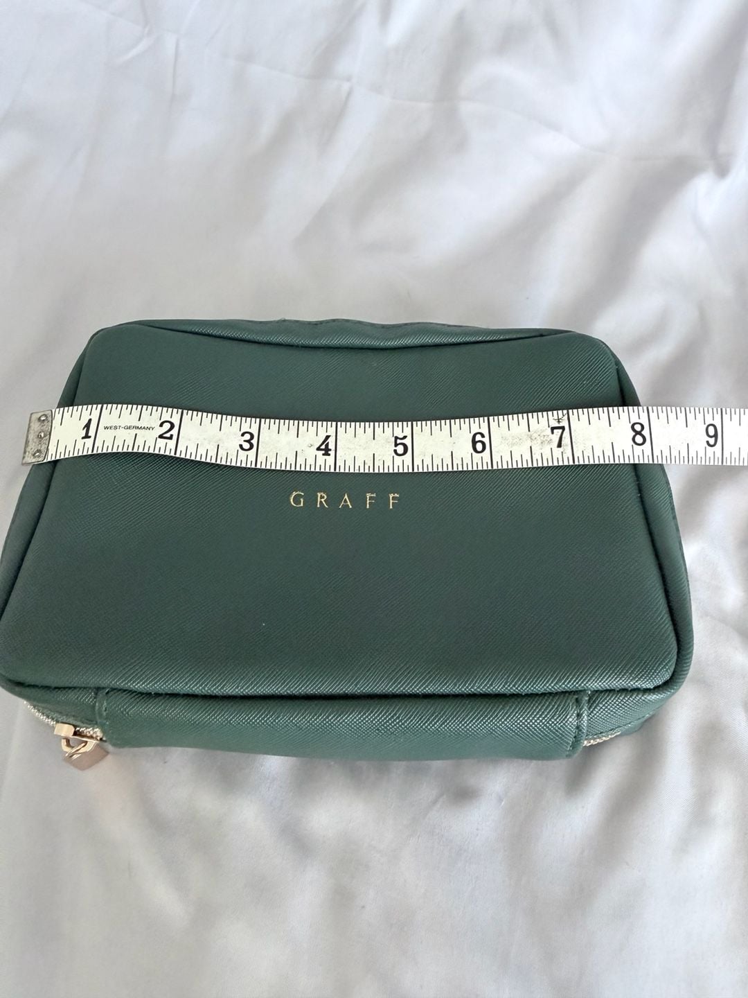 Graff Korean Air Amenity Kit Green Travel Makeup Bag Pouch 7
