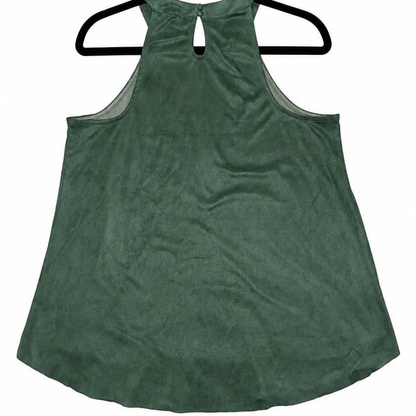 Altar'd State Suede Halter Top Green