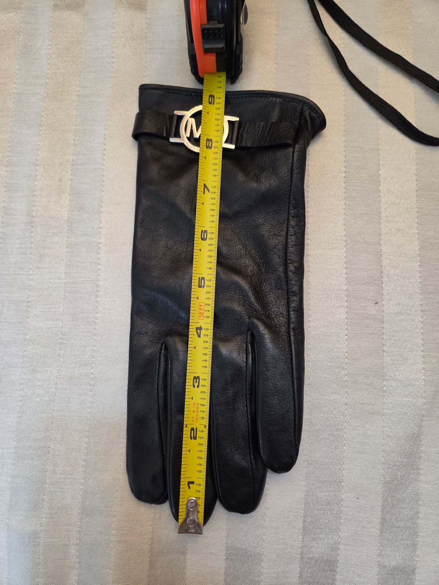 Michael Kors Leather Gloves Black 9