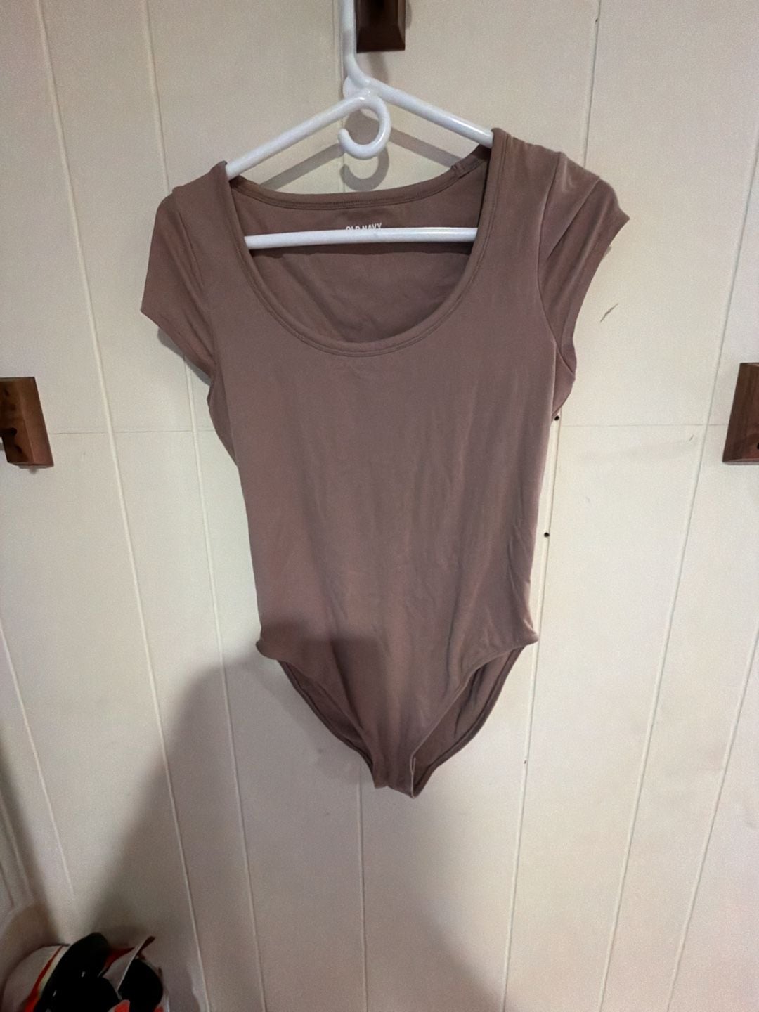 Old Navy Scoop Neck Bodysuit Size M Brown Dusted Chocolate 2