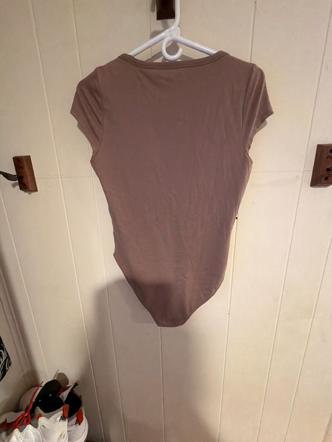 Old Navy Scoop Neck Bodysuit Size M Brown Dusted Chocolate 5