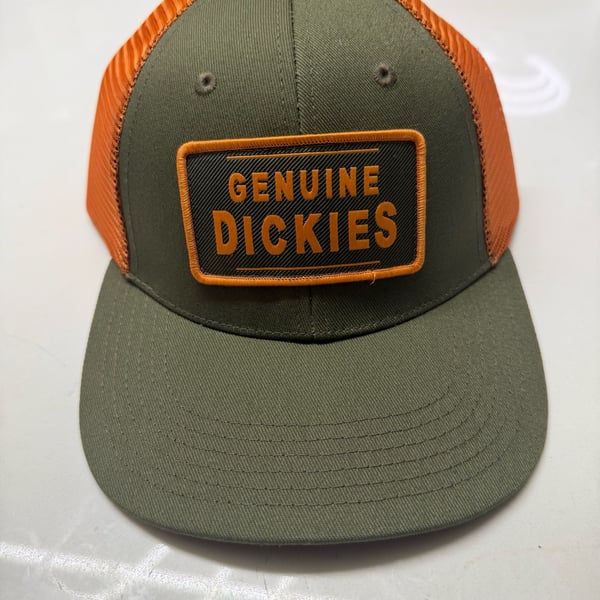 Dickies Trucker Hat Green Orange Snapback