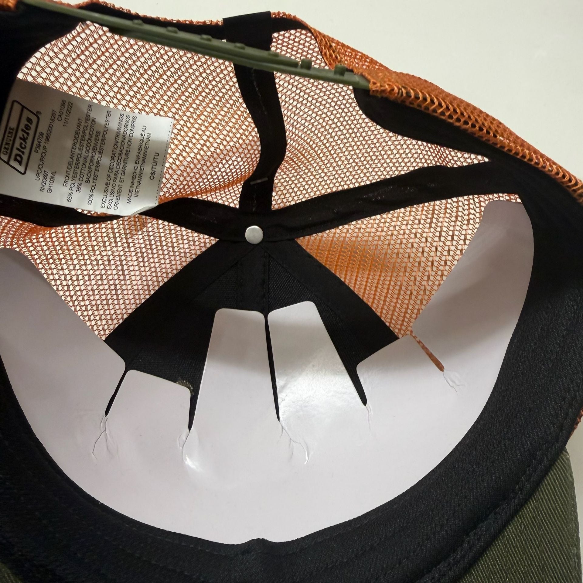 Dickies Trucker Hat Green Orange Snapback 6