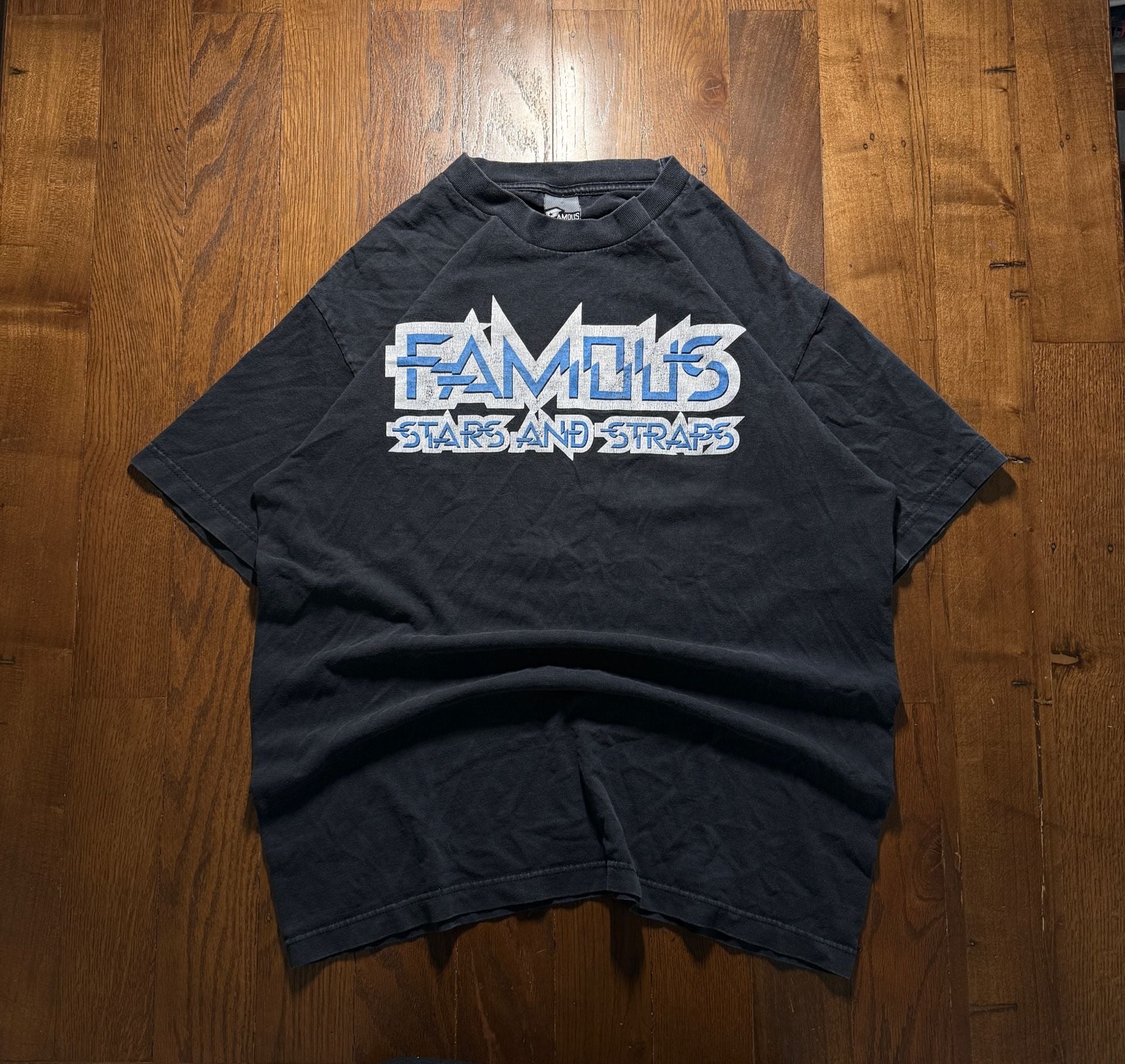 2000 Y2K Famous Stars And Straps T-Shirt Black Graphic Print Ride On 2