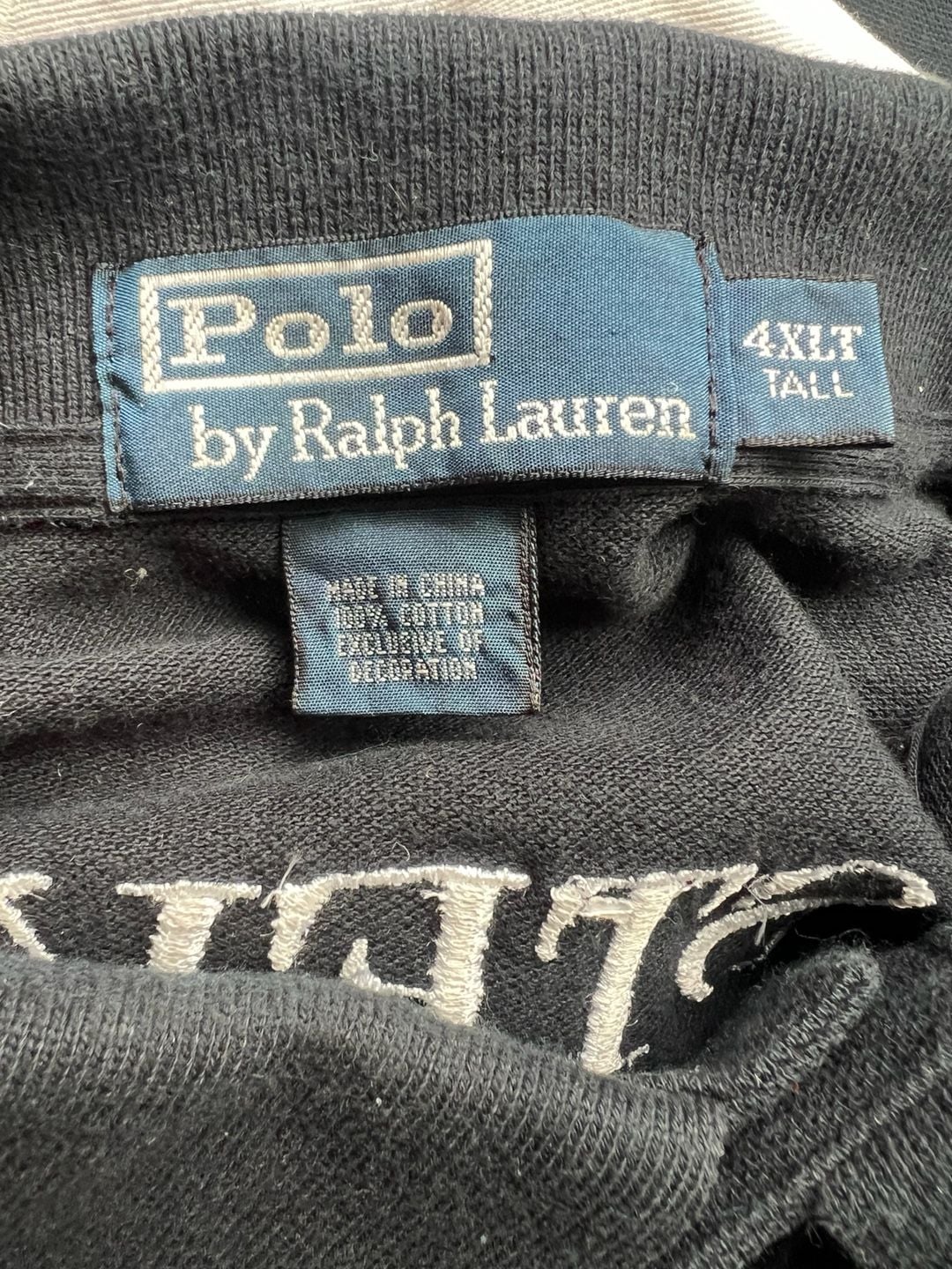 Polo Ralph Lauren USA Flag Polo Size 4XLT Black Big Pony Number 2 Steve 5
