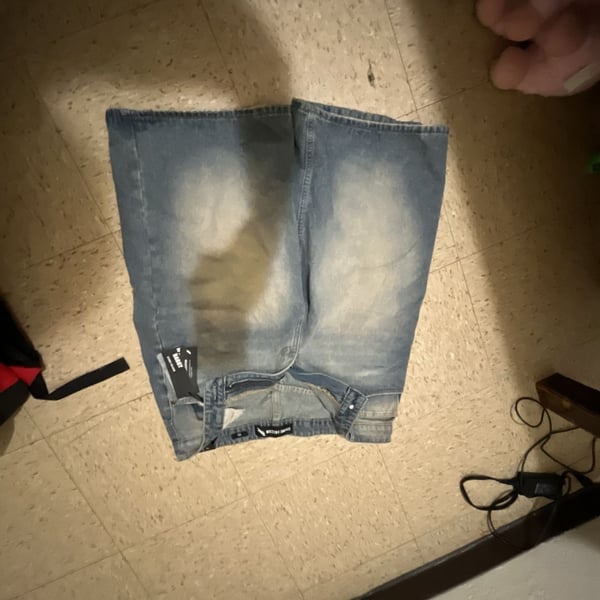 Stone Falcon Baggy Denim Shorts Size 32 Light Wash