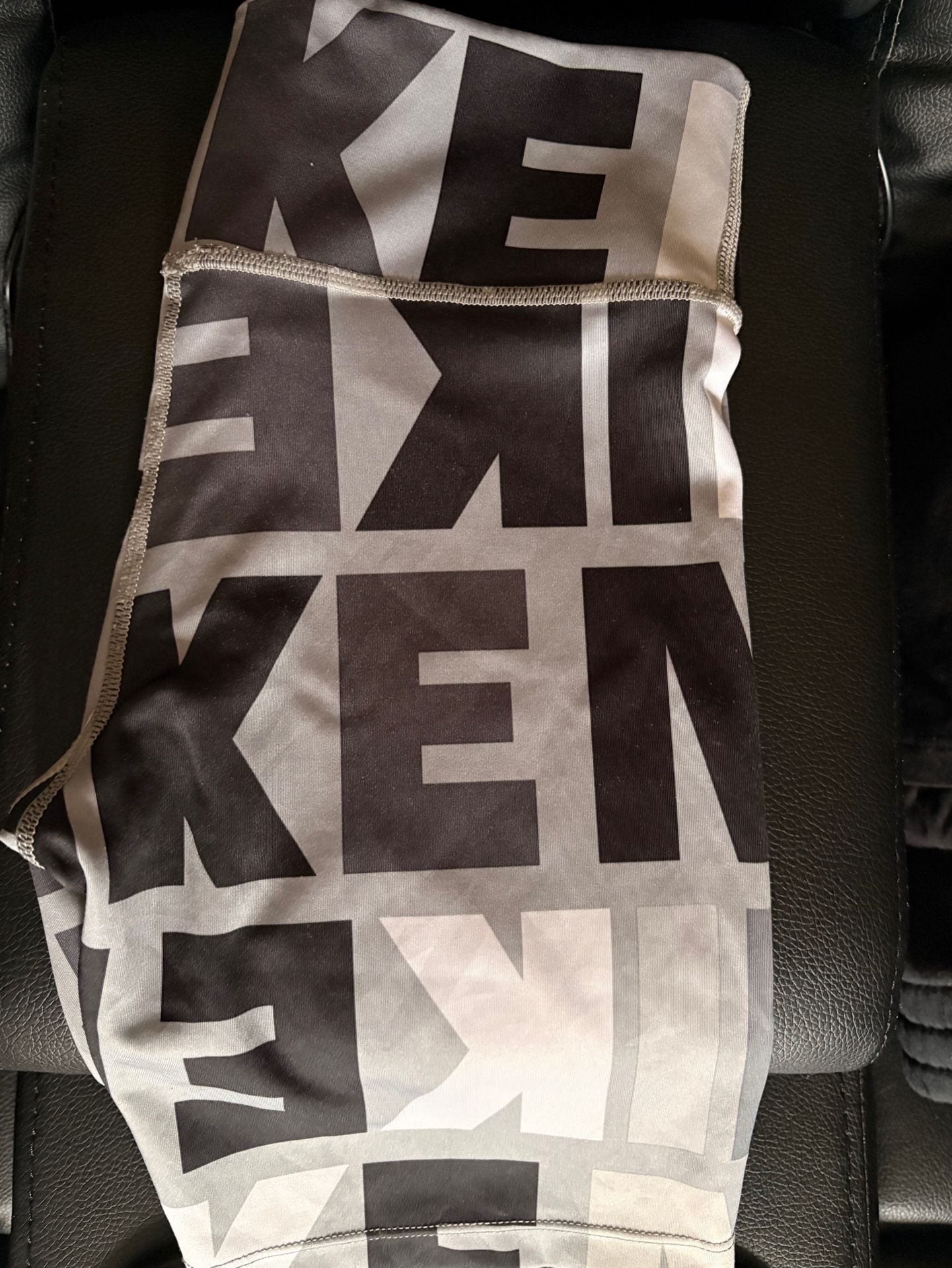 Youth Nike Graphic Print T-Shirt and Leggings Set Black Grey 5