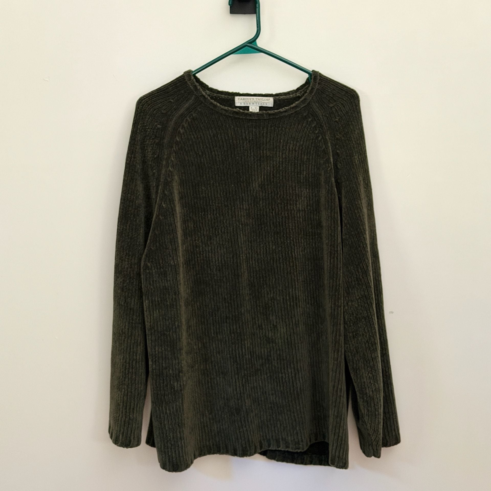 Carolyn Taylor Essentials Sweater Size XL Green Pullover 2