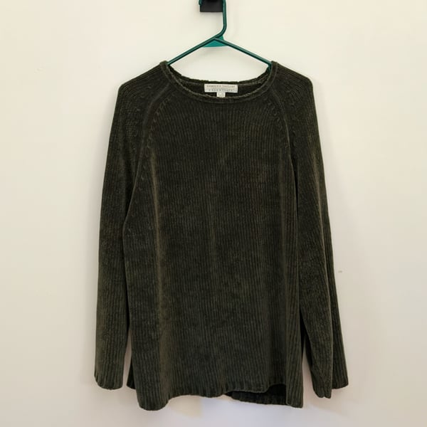 Carolyn Taylor Essentials Sweater Size XL Green Pullover
