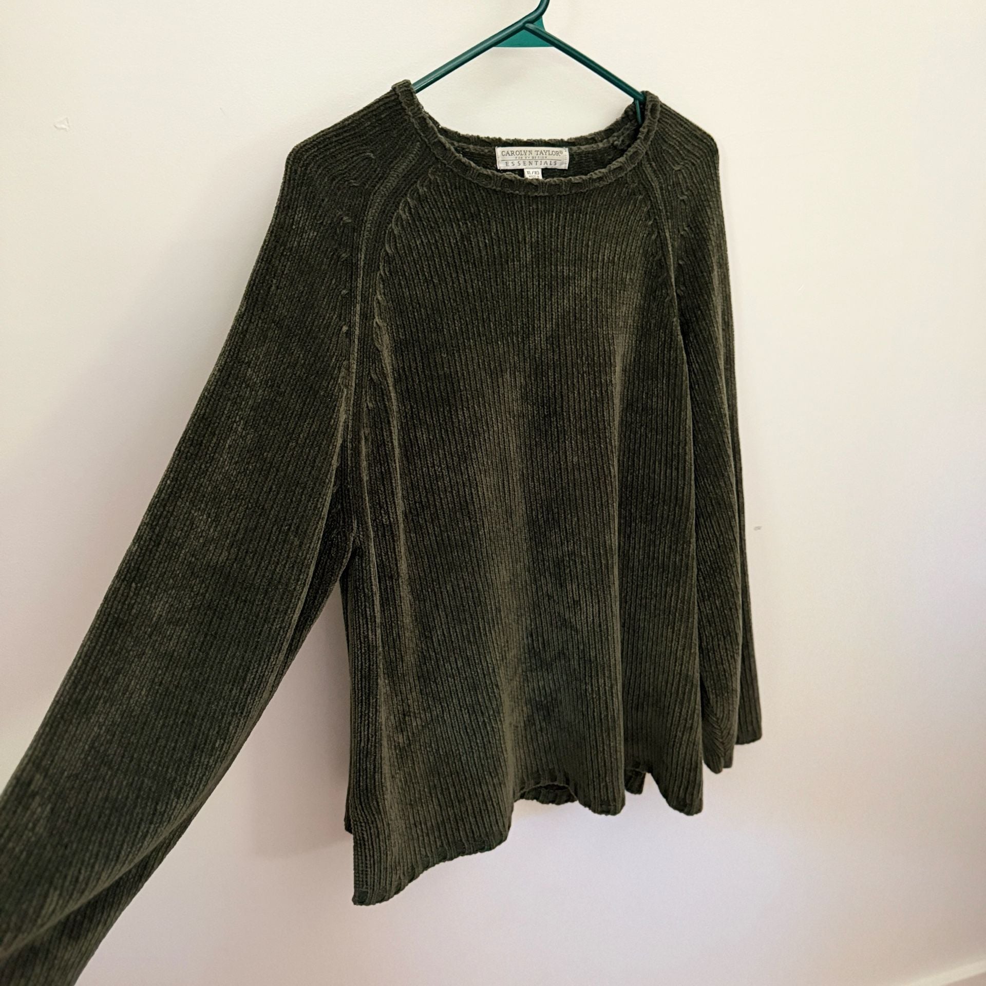 Carolyn Taylor Essentials Sweater Size XL Green Pullover 3