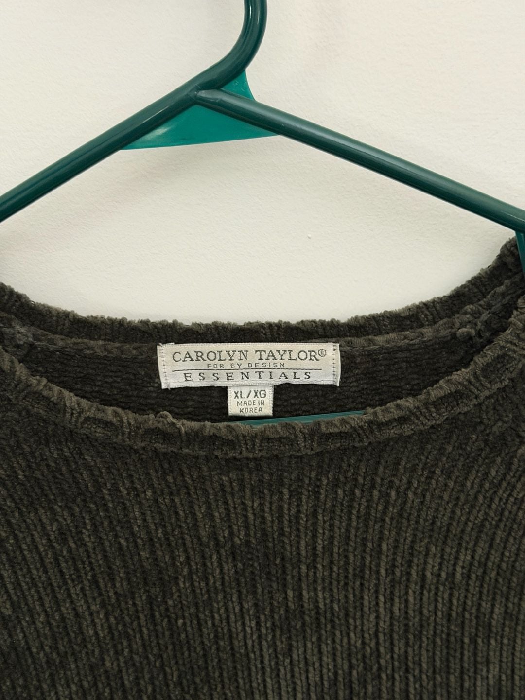 Carolyn Taylor Essentials Sweater Size XL Green Pullover 4