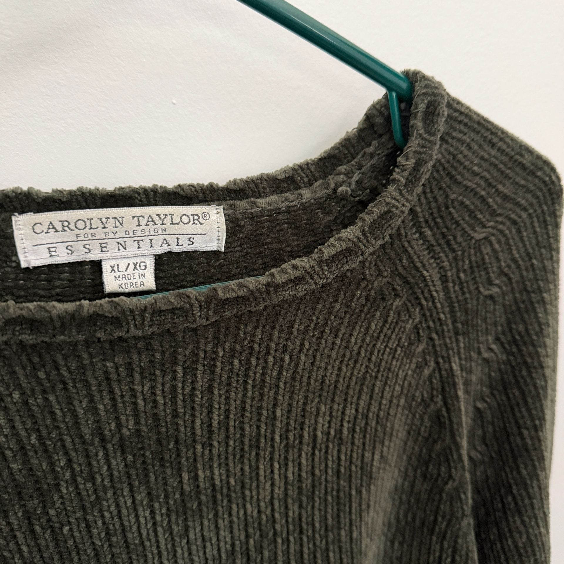 Carolyn Taylor Essentials Sweater Size XL Green Pullover 5