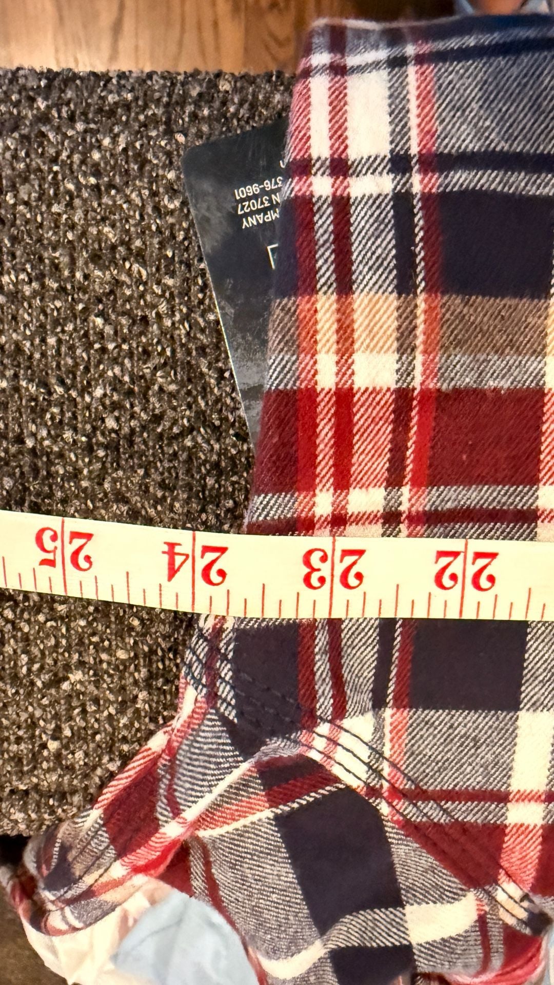 Ridgecut Toughwear Heavyweight Flannel Shirt Size L Navy Red Plaid NWT 10