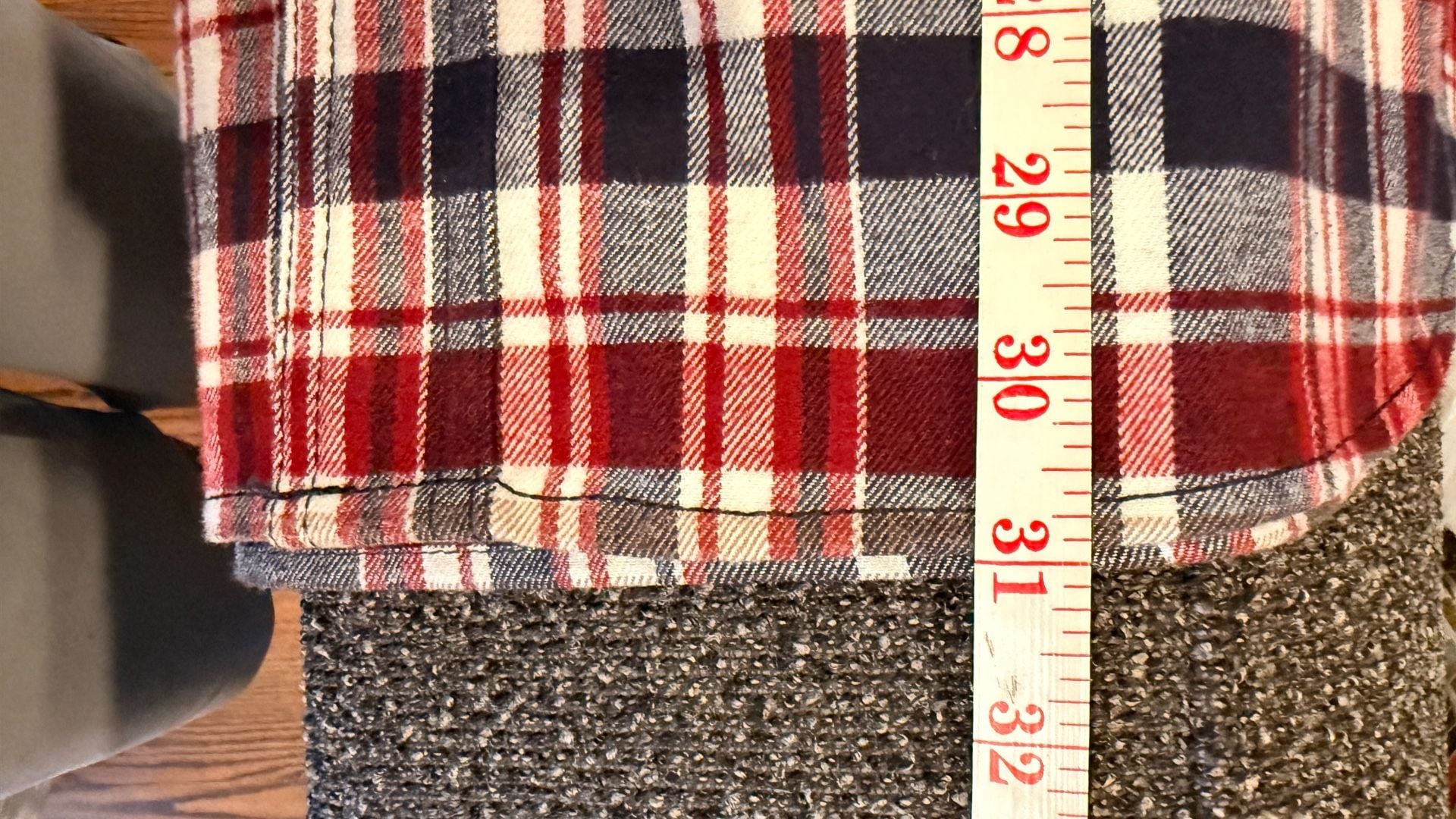 Ridgecut Toughwear Heavyweight Flannel Shirt Size L Navy Red Plaid NWT 12