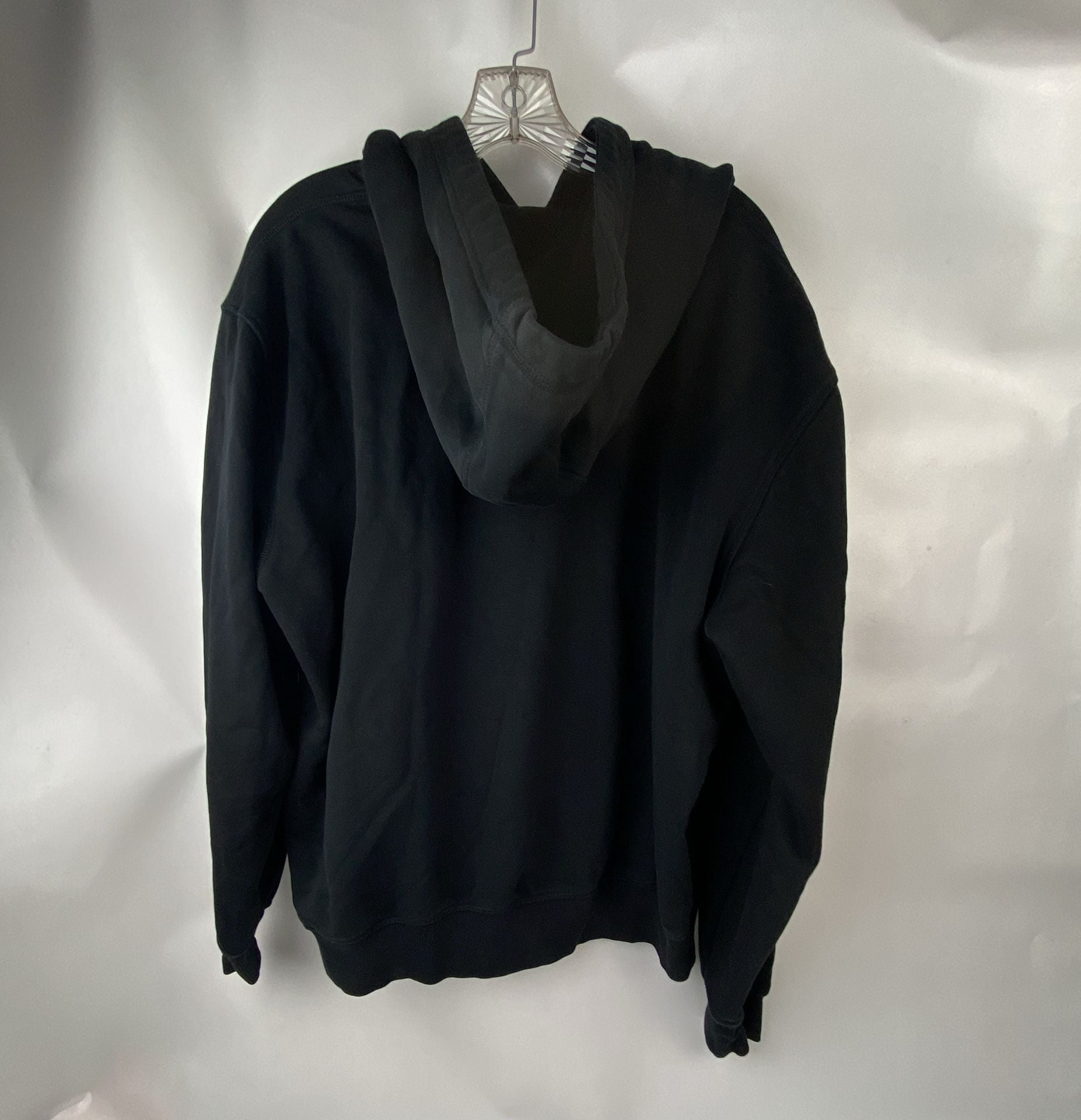 Tommy Hilfiger Black Hoodie with White Accents and Embroidered Logo 2XL 3