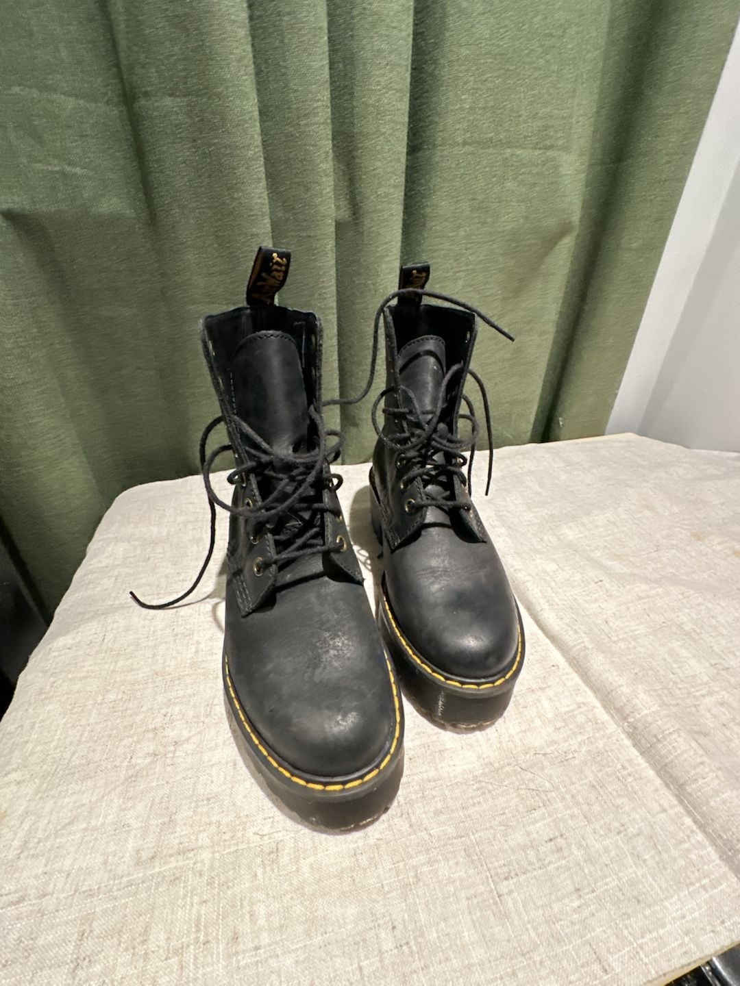 Dr. Martens Shriver Hi Size 5 Black Leather Boots 2