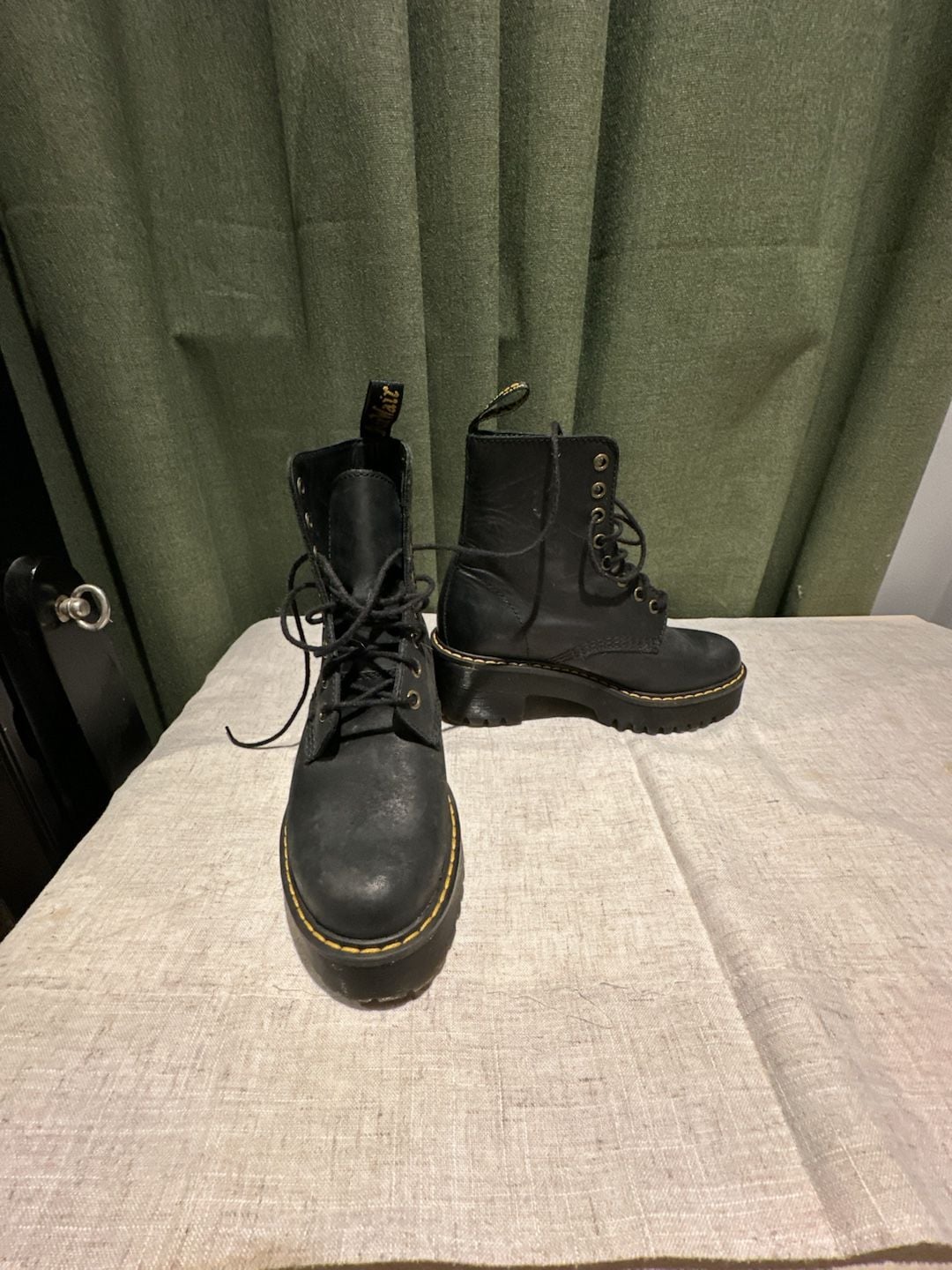 Dr. Martens Shriver Hi Size 5 Black Leather Boots 3